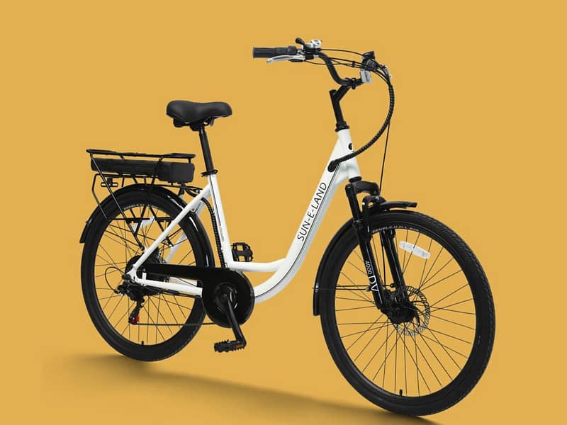 eBike on a yellow background